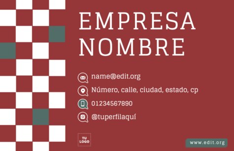 Edita una tarjeta de visita