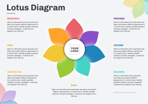 Edit a Lotus Diagram flower