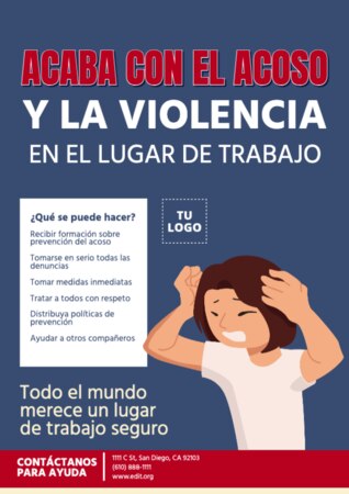 Edita un cartel en contra del acoso