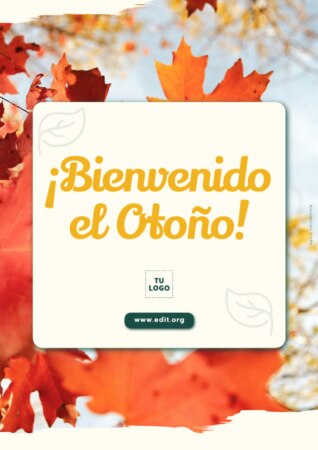 Edita una Tarjeta de otoño