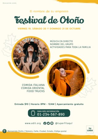 Edita una Tarjeta de otoño