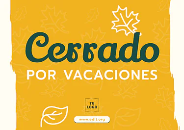 Edita una Tarjeta de otoño