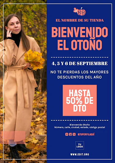 Edita una Tarjeta de otoño