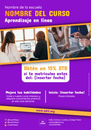 Editar plantillas de clases online