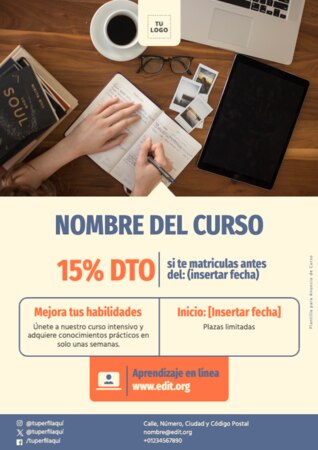 Editar plantillas de clases online