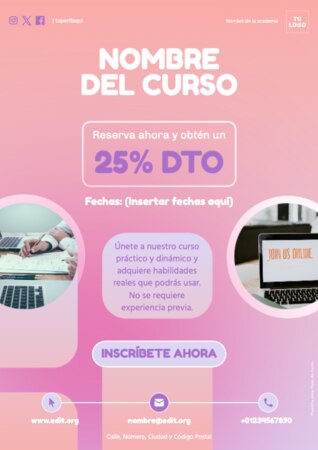 Editar plantillas de clases online