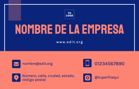 Edita una tarjeta de visita