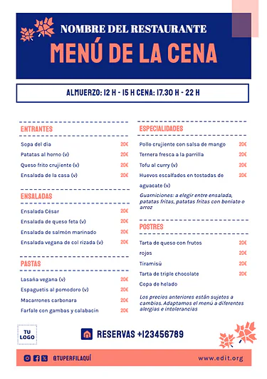 Edita una plantilla A4