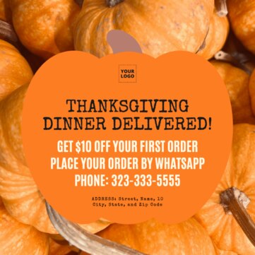 Edytuj szablon Dziękczynienia