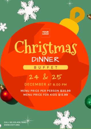 Edite um cardápio de buffet