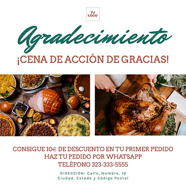 Editar plantillas de Accion de Gracias
