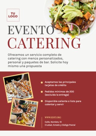 Edita un menú de catering