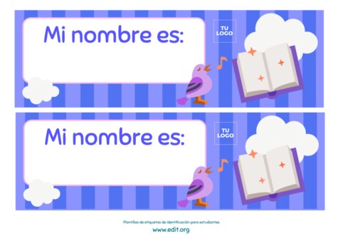 Edita una Etiqueta para Pupitre