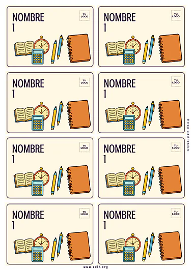 Crea Etiquetas para Nombres de Alumnos gratis (16)