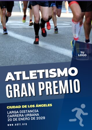 Edita un diseño sobre atletismo