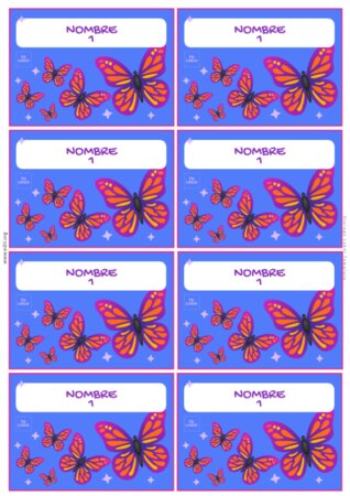 Edita una Etiqueta para Pupitre