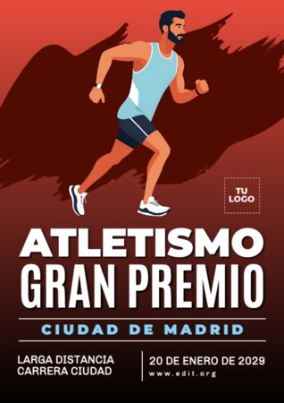Edita un diseño sobre atletismo