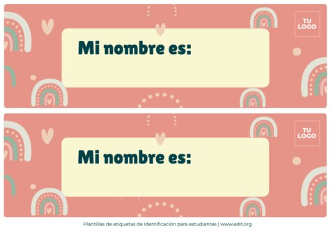 Edita una Etiqueta para Pupitre