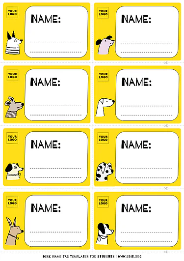Editable Desk Name Tags for Students (5)