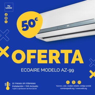 Edita un diseño de Aire Acondicionado