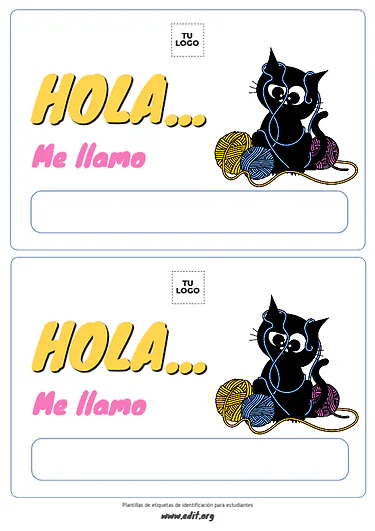 Crea Etiquetas para Nombres de Alumnos gratis (17)