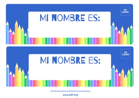 Edita una Etiqueta para Pupitre