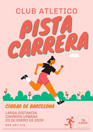 Edita un diseño sobre atletismo
