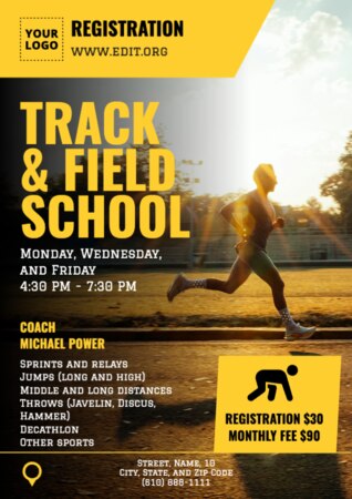 Editar um projeto sobre atletismo