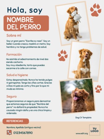 Editar una plantilla US letter