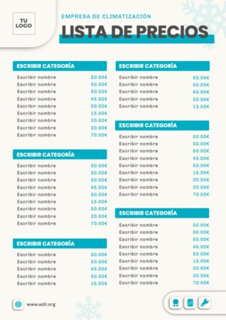 Edita una plantilla A4