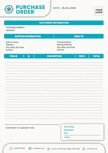 Edit an Order Template