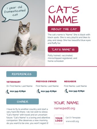 Bearbeite ein US-Briefformat