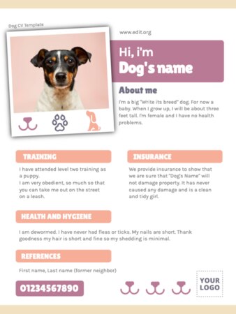 Bearbeite ein US-Briefformat