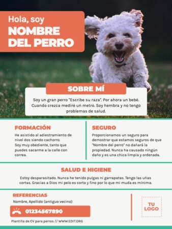 Editar una plantilla US letter