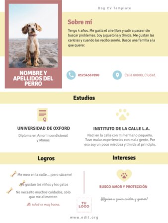 Editar una plantilla US letter