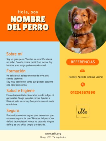 Editar una plantilla US letter