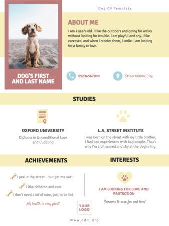 Bearbeite ein US-Briefformat