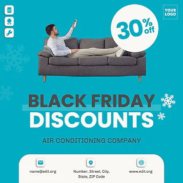 Bearbeite eine Black Friday Vorlage