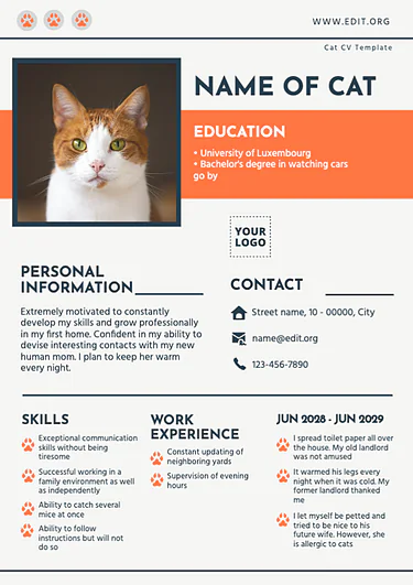 Edit a Dog Resume