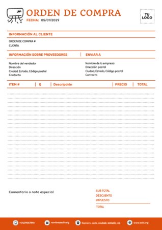 Edita una Hoja de Pedido