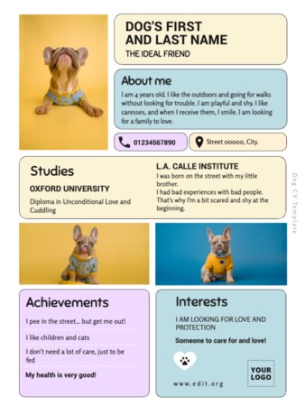 Edit a Dog Resume