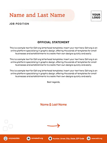 Modifier un modèle de lettre US