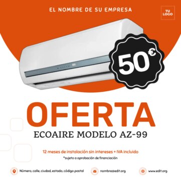 Edita un diseño de Aire Acondicionado