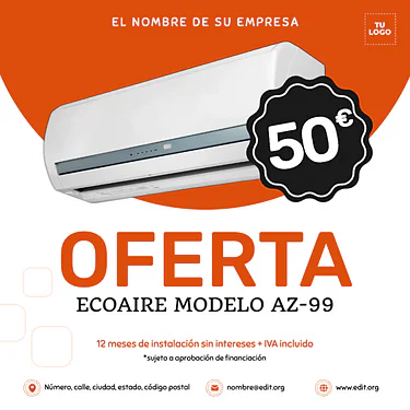 Edita un diseño de Aire Acondicionado