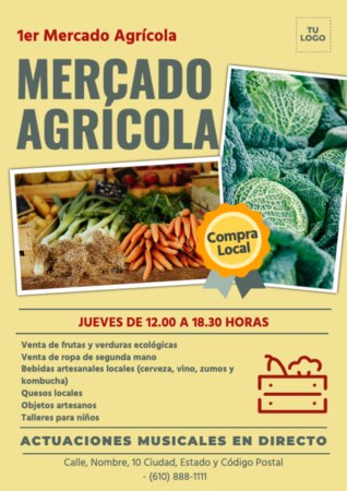 Edita un cartel de mercado