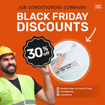 Edite seu design para Black Friday