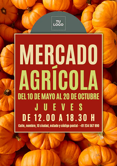 Edita un cartel de mercado