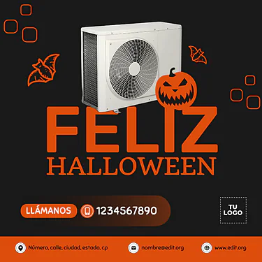 Crea folletos de Aire Acondicionado con plantillas online (3)