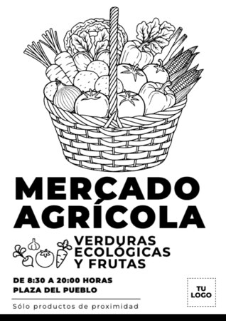 Edita un cartel de mercado