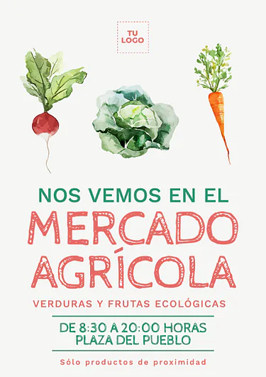Edita un cartel de mercado